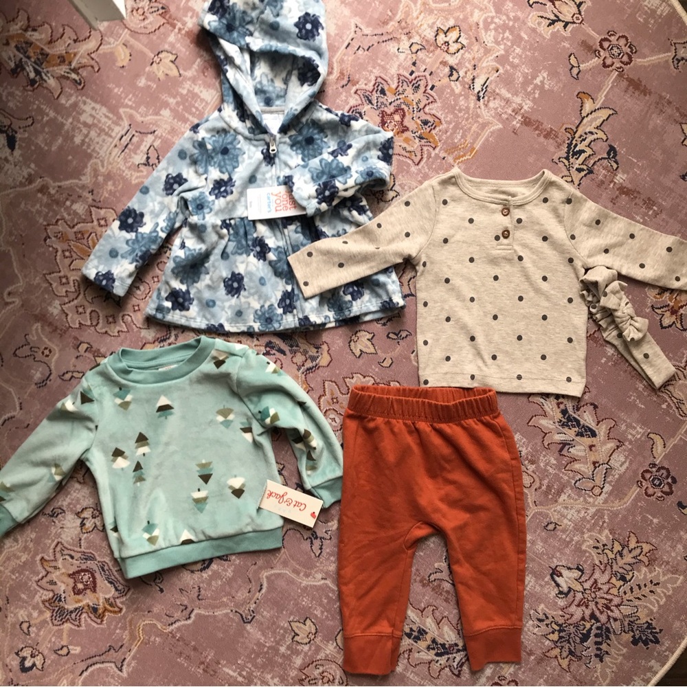 (4) items baby bundle 6-12m